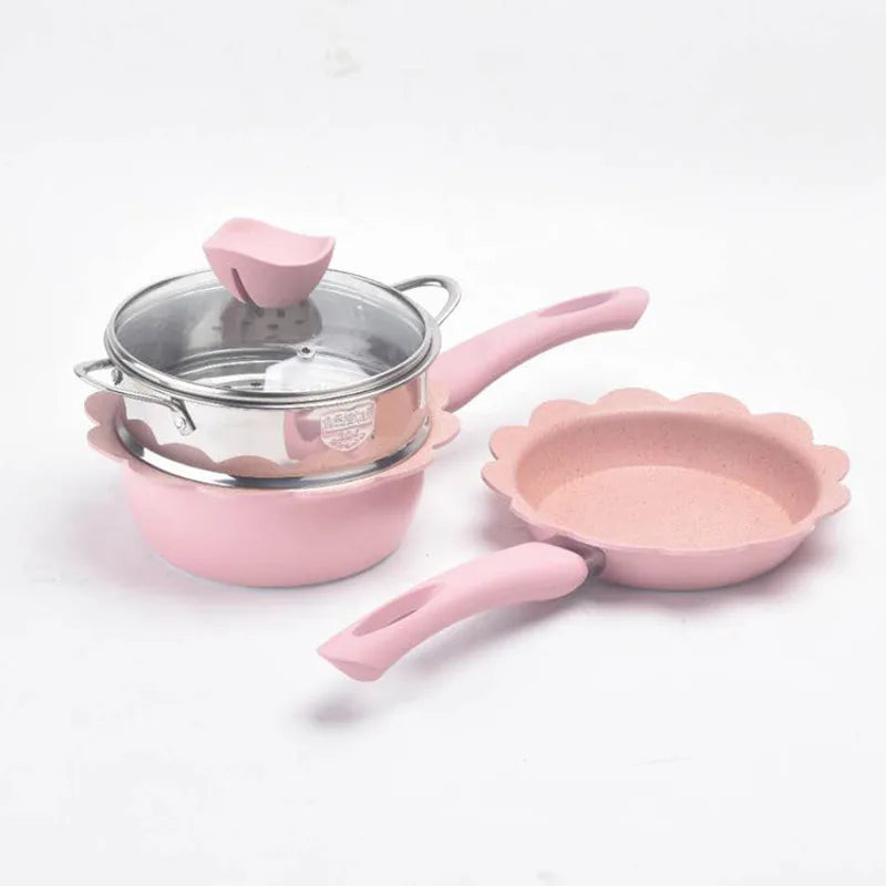DecorBites™ 16cm Non-Stick Baby Food Pot with Maifan Stone Coating