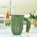 DecorBites™ 3D Cactus Style Ceramic Mug with Special Handle - Tea, Coffee, Milk Cup
