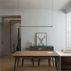 Black Linear Metal LED Pendant Light