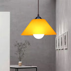 Modern PVC Dome Pendant Light With Iron Accents