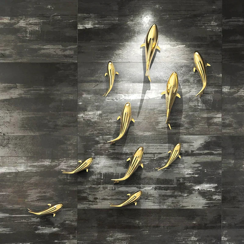 DecorBites™ Goldfish Resin Wall Hanging - Home Decor Room Aesthetic