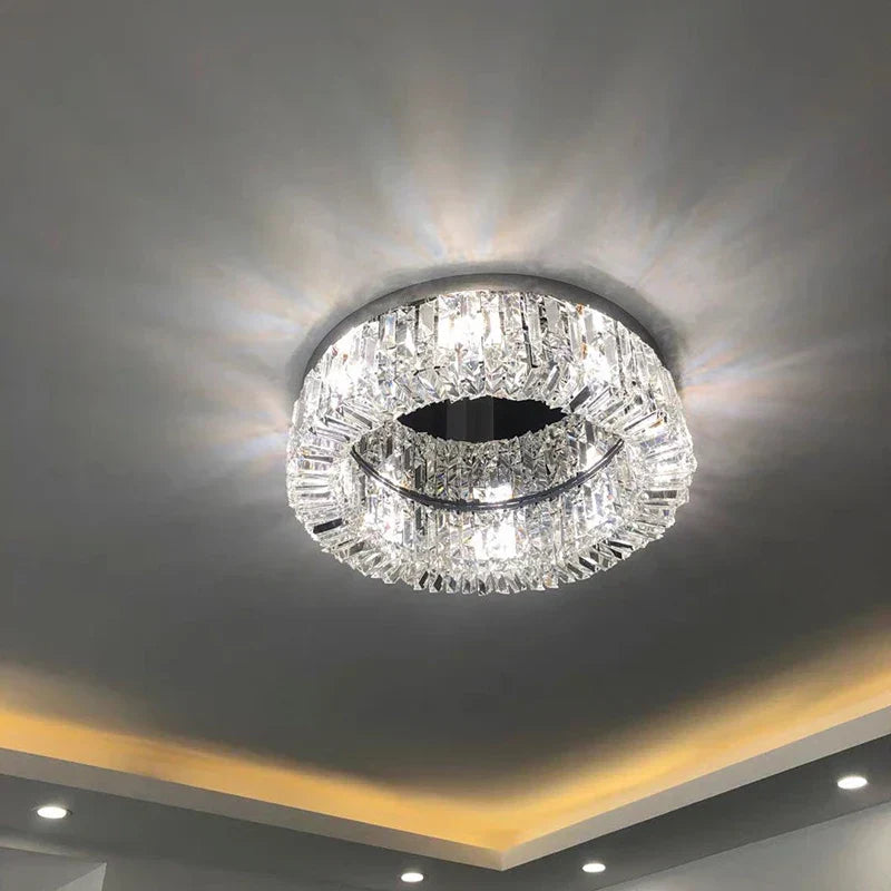 DecorBites™ Crystal LED Ceiling Lamp for Chic Living, Bedroom, and Dining Room