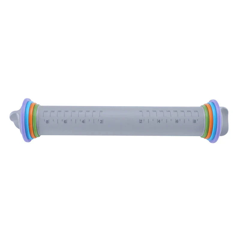 DecorBites™ Adjustable Silicone Rolling Pin for Fondant Cake Pastry Decor - Bakeware Tool