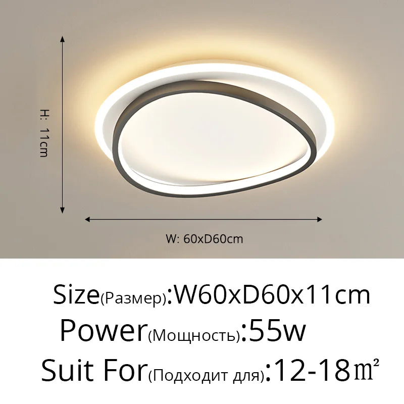 ثريات إضاءة LED DecorBites™ قابلة للتعتيم، مصباح عصري لديكور المنزل