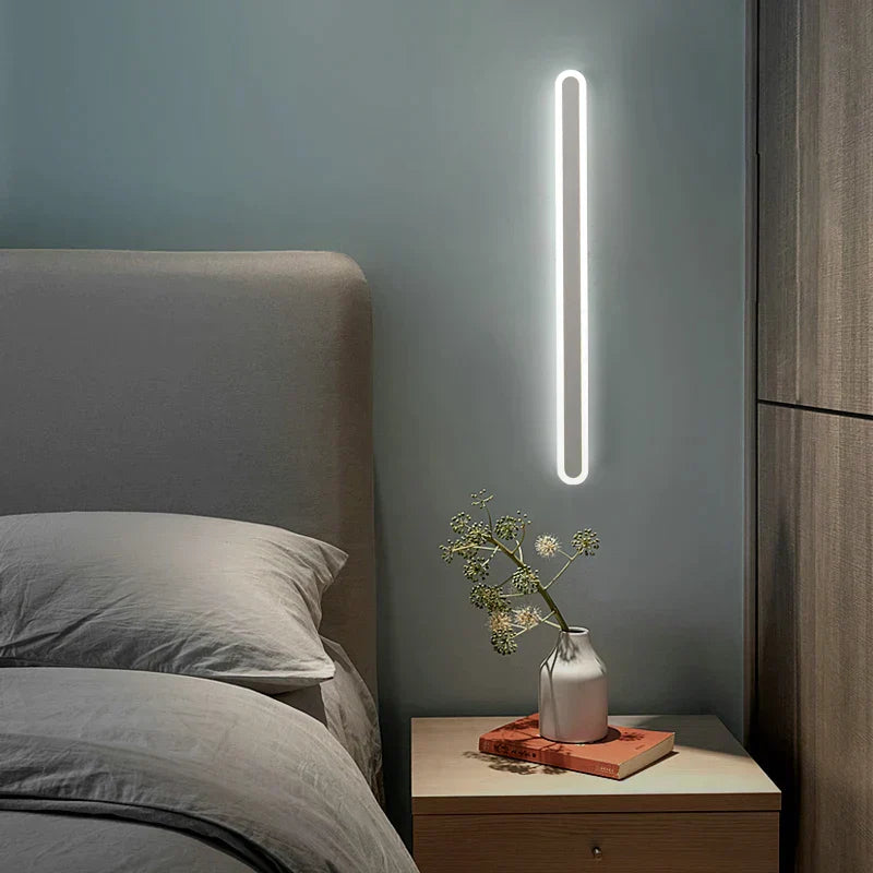 مصباح حائط LED خطي من DecorBites™ لغرفة النوم والشرفة وغرفة المعيشة وديكور عصري