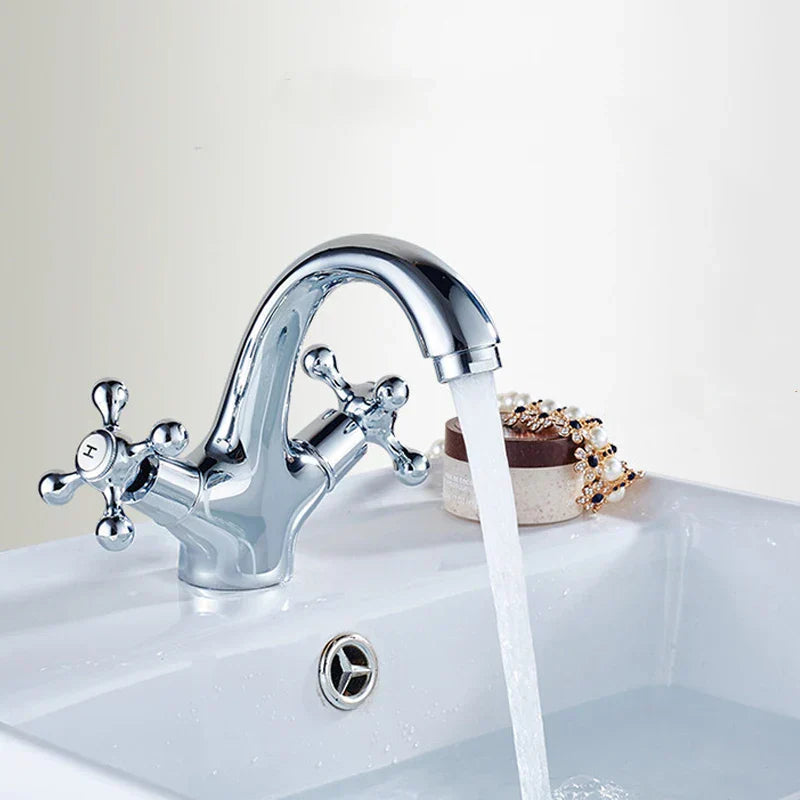 DecorBites™ Dual Cross Handle Bidet Faucet for Kitchen Bathroom Toilet