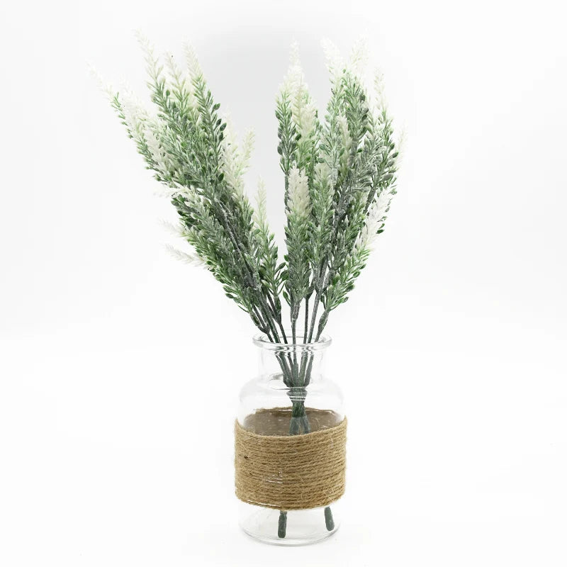 DecorBites™ مزهرية لافندر: أزهار صناعية لتزيين المنزل، أصيص زهور مزخرف لحفلات الزفاف