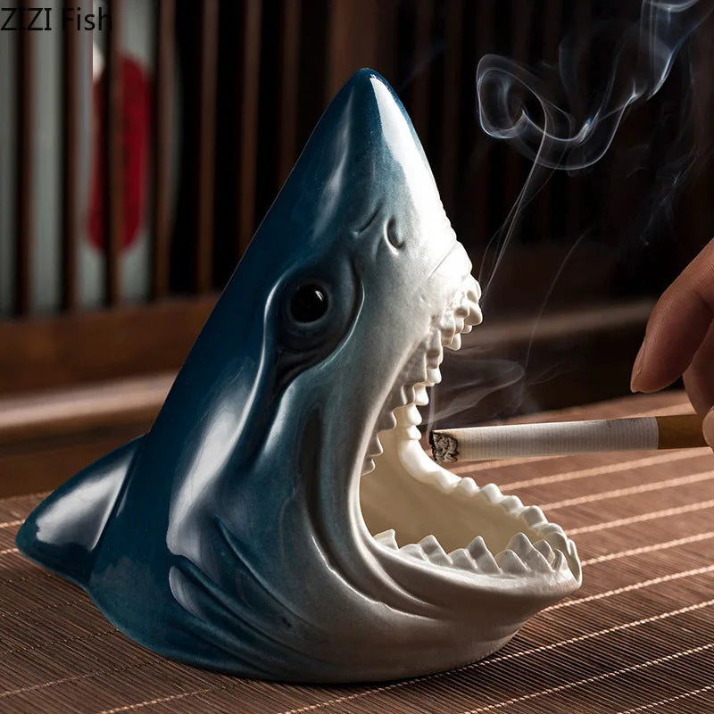 DecorBites™ Creative Shark Storage Ashtray for Home and Office Decoration