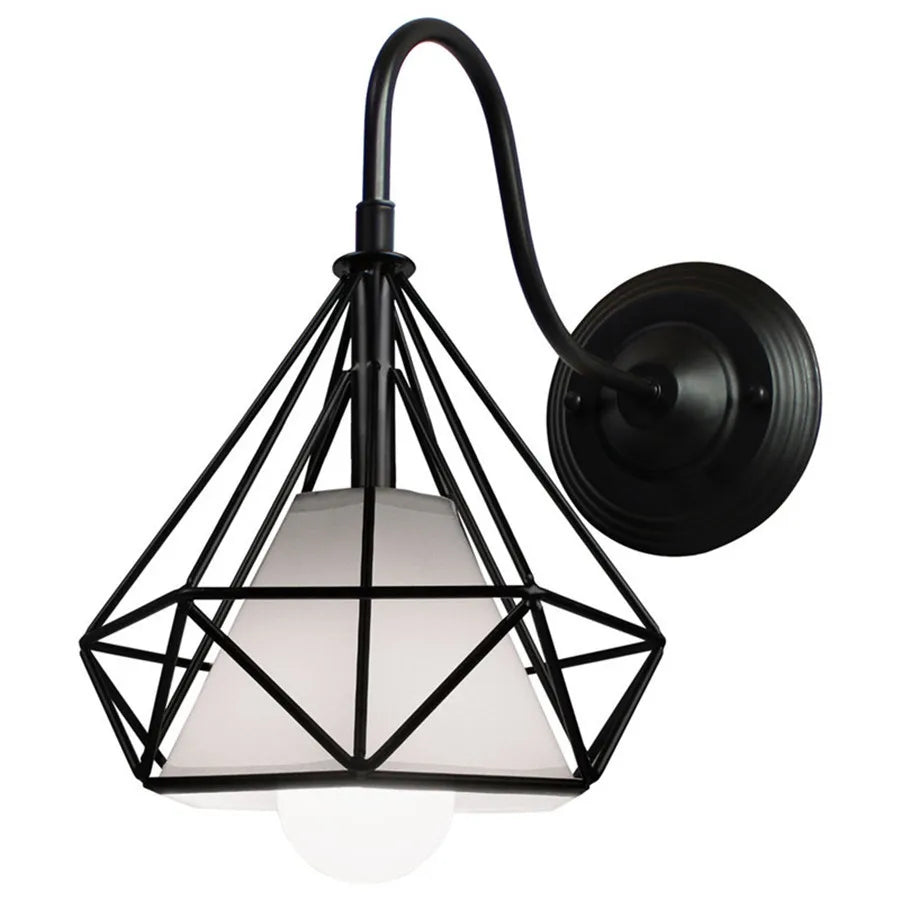 DecorBites™ Iron Cage Wall Sconce for Indoor Bedroom, Bar Counter, and ReadingAreaView