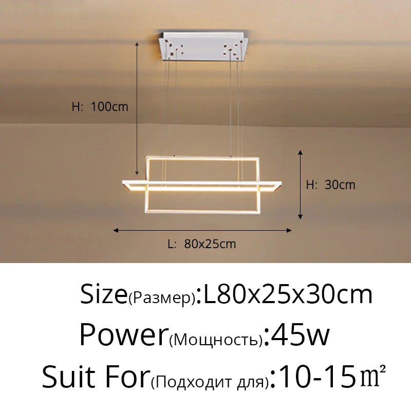 DecorBites™ Geometric Aluminum Pendant Lights for Living Bedroom Restaurant Dining Kitchen Home Décor