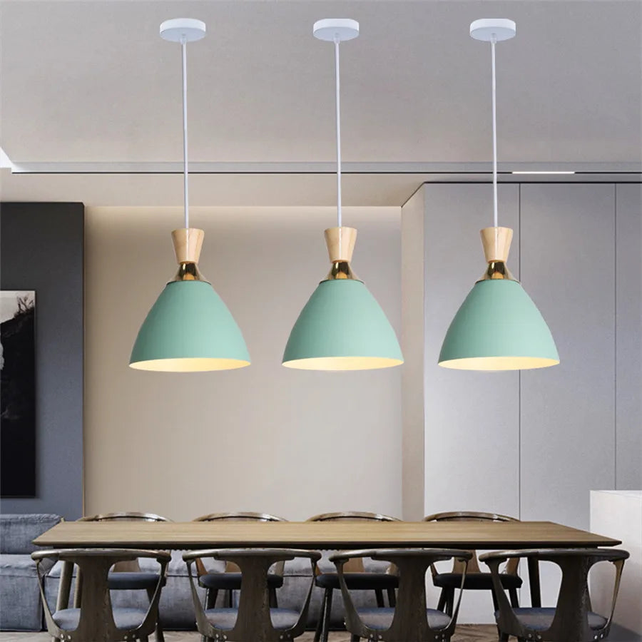 ثريا DecorBites™ LED: إضاءة متدلية نوردية E27 لديكور المنزل والمطعم والبار وغرفة النوم