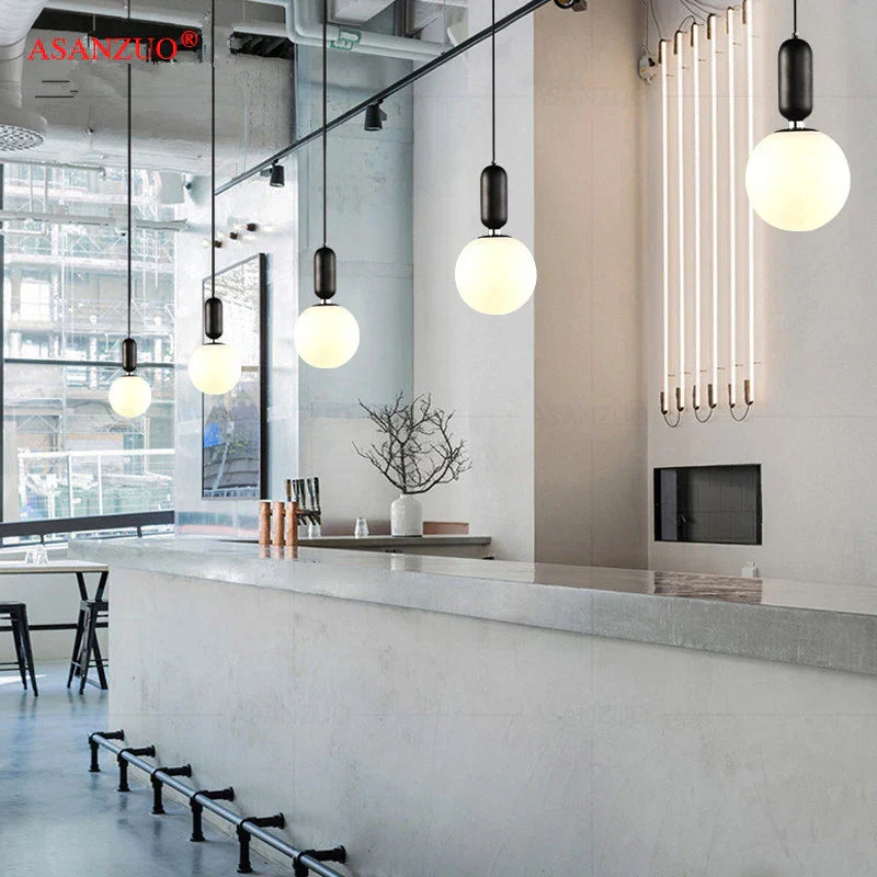 DecorBites™ Glass Ball LED Bedside Pendant Lamp
