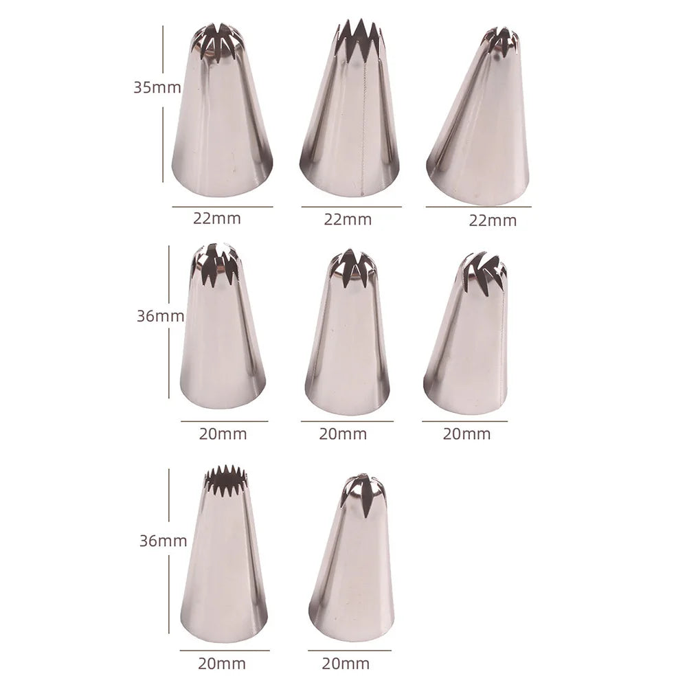 DecorBites™ Big Size Russian Pastry Nozzles Cake Cupcake Decorator Set