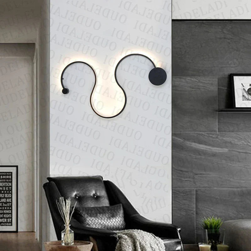 مصابيح حائط LED من DecorBites™ من الألومنيوم لديكور إضاءة المنزل