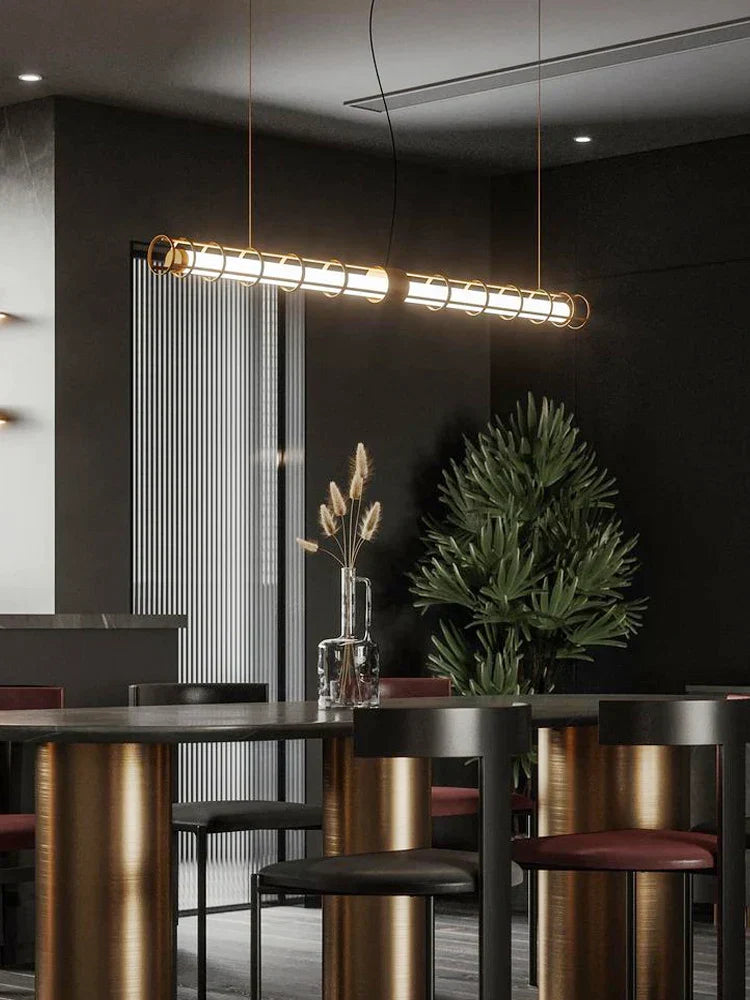 DecorBites™ Glass Dining Room Chandelier: Nordic, Minimalist, Modern, for Home, Office, and Bar Decor