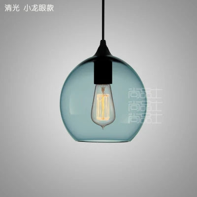 مصباح تعليق DecorBites™ الزجاجي بتقنية LED: إضاءة معلقة بتصميم نورديك عصري للمنزل أو المقهى أو البار