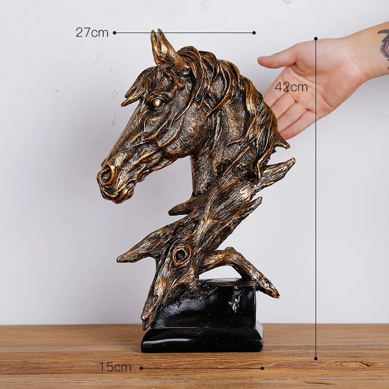 DecorBites™ Gold Resin Sculpture | Nordic Luxury Technology Decor for Home & Office