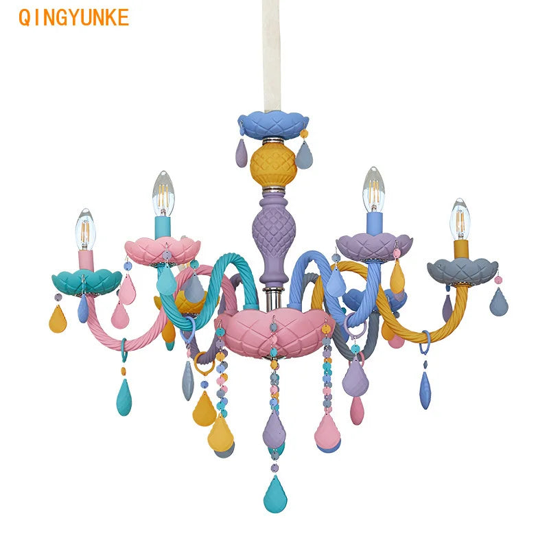 ثريا شمع كريستال DecorBites™: تصميم أوروبي أنيق لغرف النوم والمطاعم وغرف الأطفال