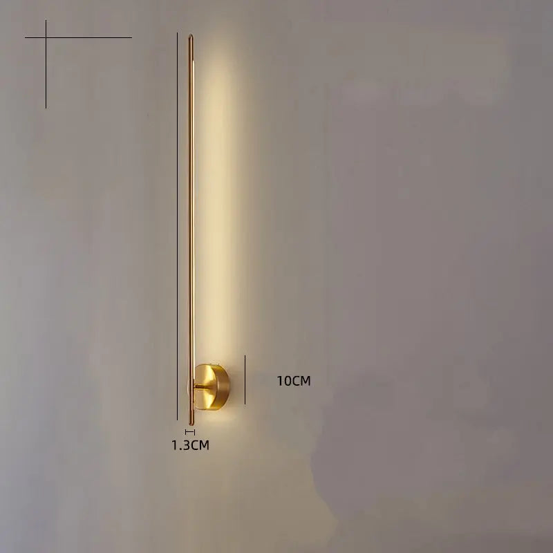 مصباح حائط DecorBites™ الذهبي ذو التصميم الهندسي لغرفة المعيشة وغرفة النوم وممرات الفنادق