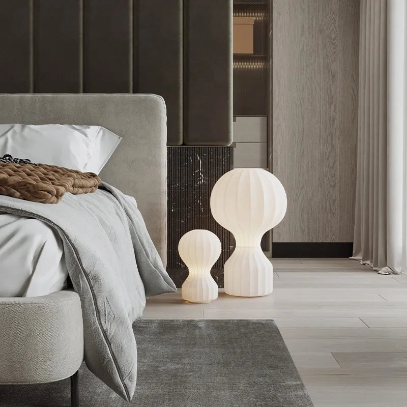 DecorBites™ Gatto Silk Table Lamp Modern Minimalist LED Bedroom Decoration