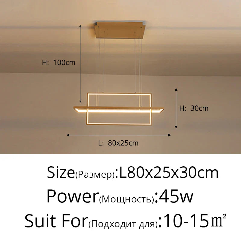 DecorBites™ Geometric Aluminum Pendant Lights for Living Bedroom Restaurant Dining Kitchen Home Décor
