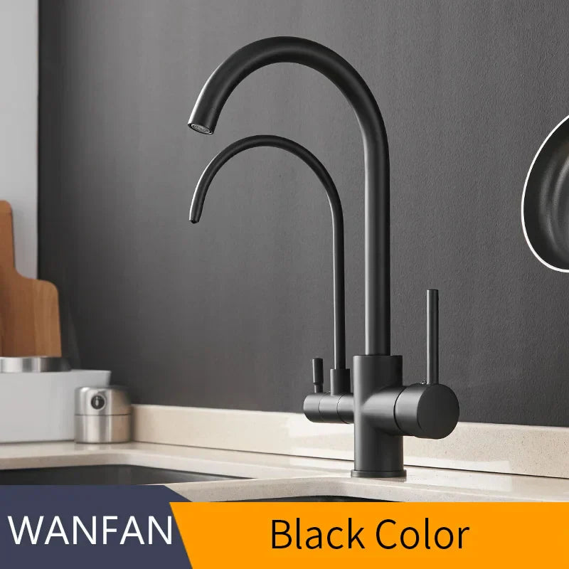 خلاط حوض مطبخ ديكور بايتس™ رافعة ثلاثية الاتجاهات WF-0195