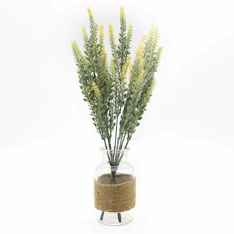 DecorBites™ مزهرية لافندر: أزهار صناعية لتزيين المنزل، أصيص زهور مزخرف لحفلات الزفاف