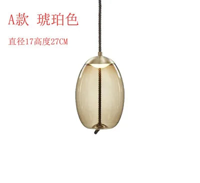مصابيح تعليق على شكل عقدة من حبل القنب من DecorBites™ - مصباح زجاجي معلق