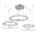 DecorBites™ Crystal LED Chandeliers: Modern Pendant Light for Living Room.
