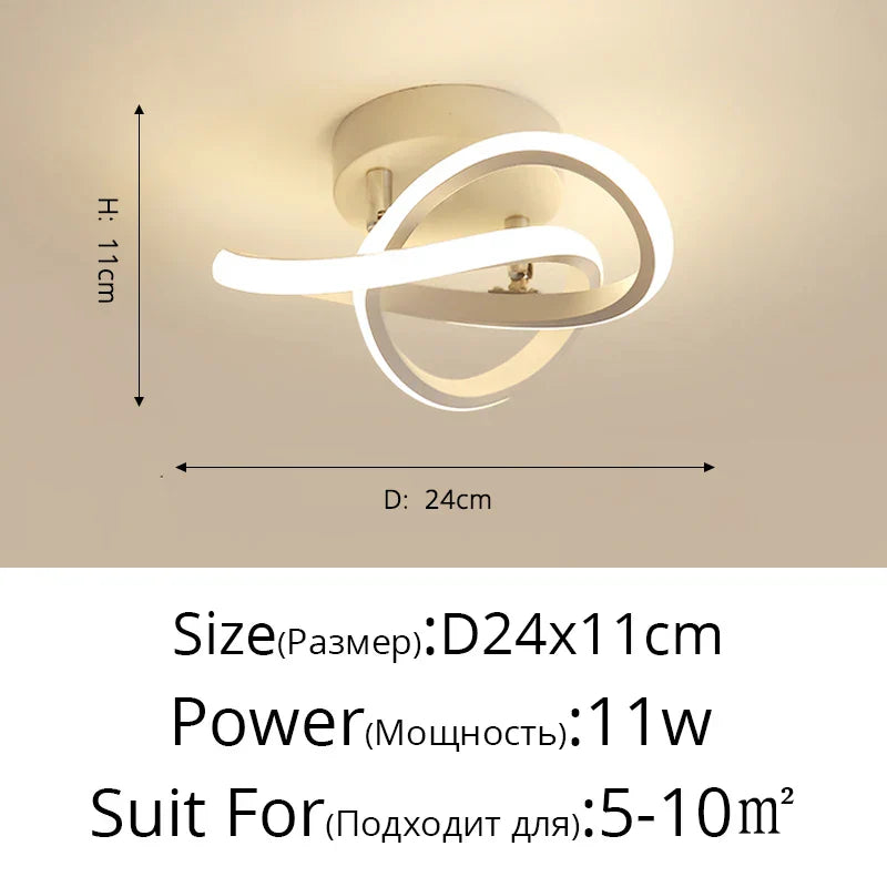 DecorBites™ LED Ceiling Light for Modern Indoor Lighting in Minimalist Style