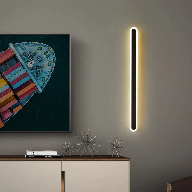 مصباح حائط LED خطي من DecorBites™ لغرفة النوم والشرفة وغرفة المعيشة وديكور عصري