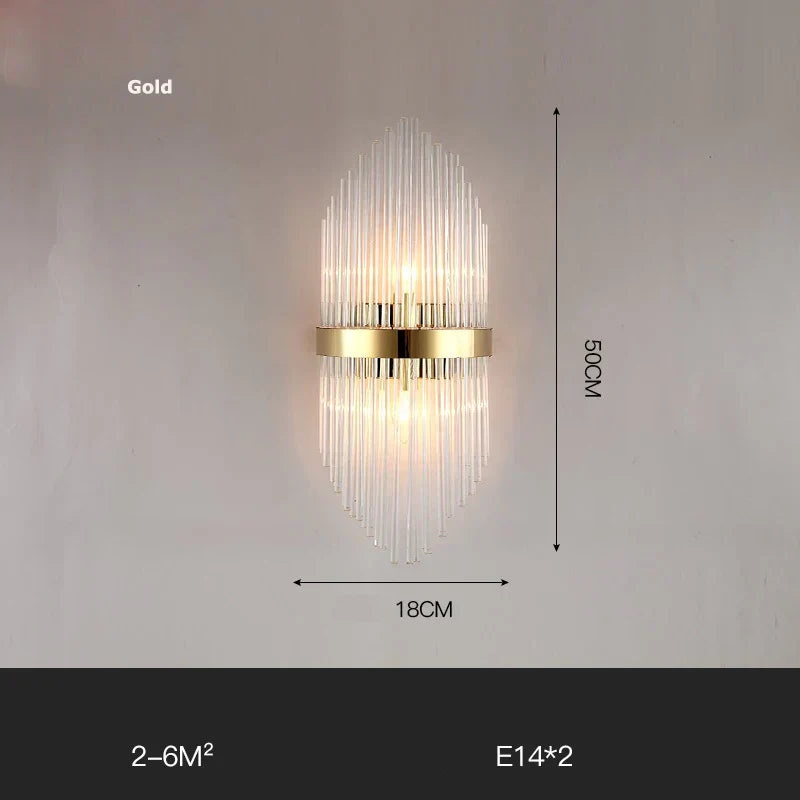 DecorBites™ Gold Black LED Wall Sconce Light for Bedroom Corridor