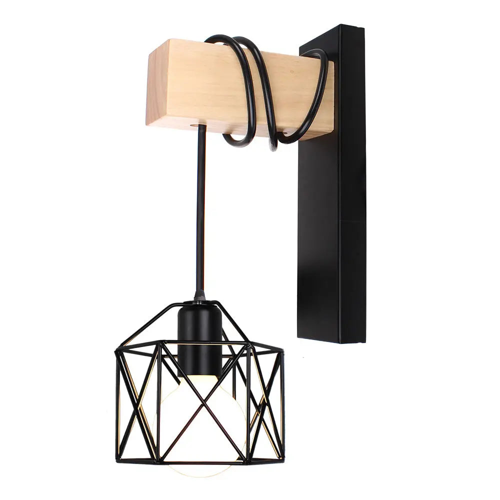 DecorBites™ Industrial Iron Wall Sconce LED Fixture for Cafe Bar Loft Decoration