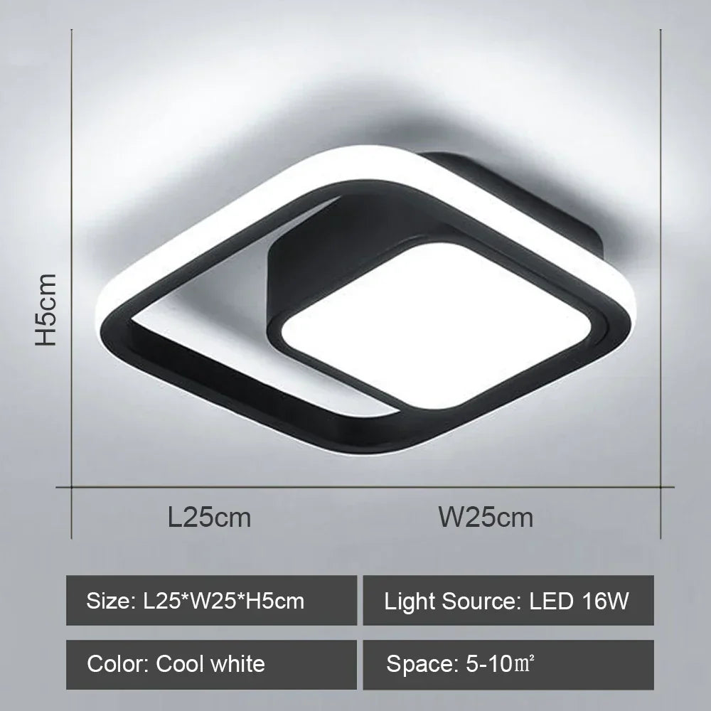 ثريا سقف LED DecorBites™: إضاءة داخلية عصرية لغرفة النوم والمطبخ وغرفة المعيشة