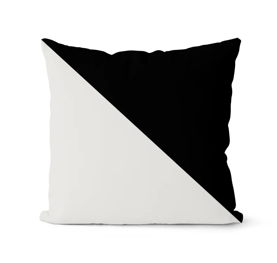 DecorBites™ Geometric Black & White Pillowcase Set – Home Sofa Decoration Cushion