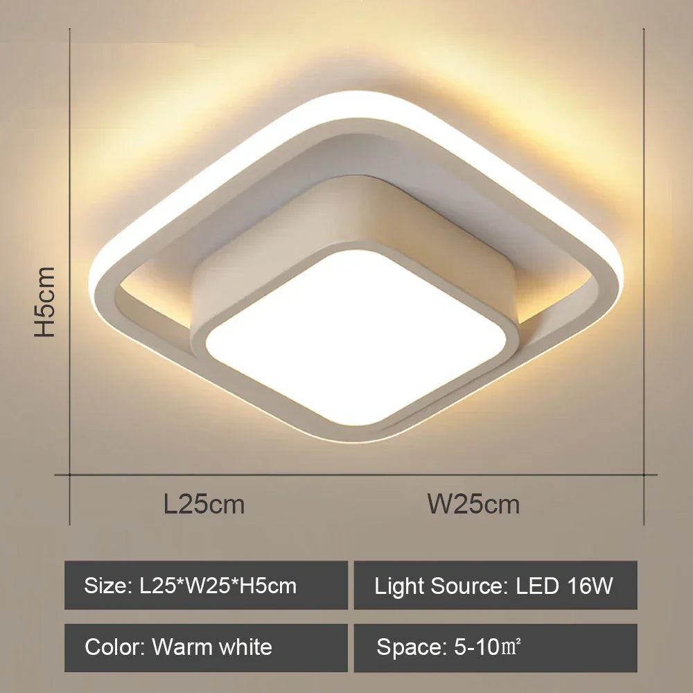 ثريا سقف LED DecorBites™: إضاءة داخلية عصرية لغرفة النوم والمطبخ وغرفة المعيشة