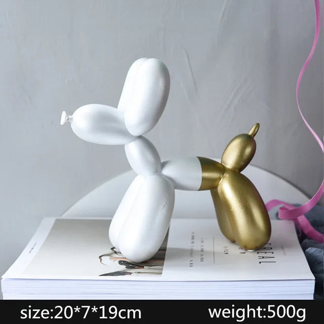تمثال ذهبي مجرد من الراتنج يدوي الصنع لتزيين غرفة المعيشة ومكتب العمل - DecorBites™