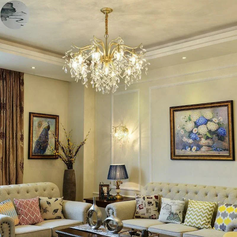 ثريا كريستال LED من DecorBites™: إضاءة داخلية فاخرة للمنزل والمطبخ وغرفة المعيشة