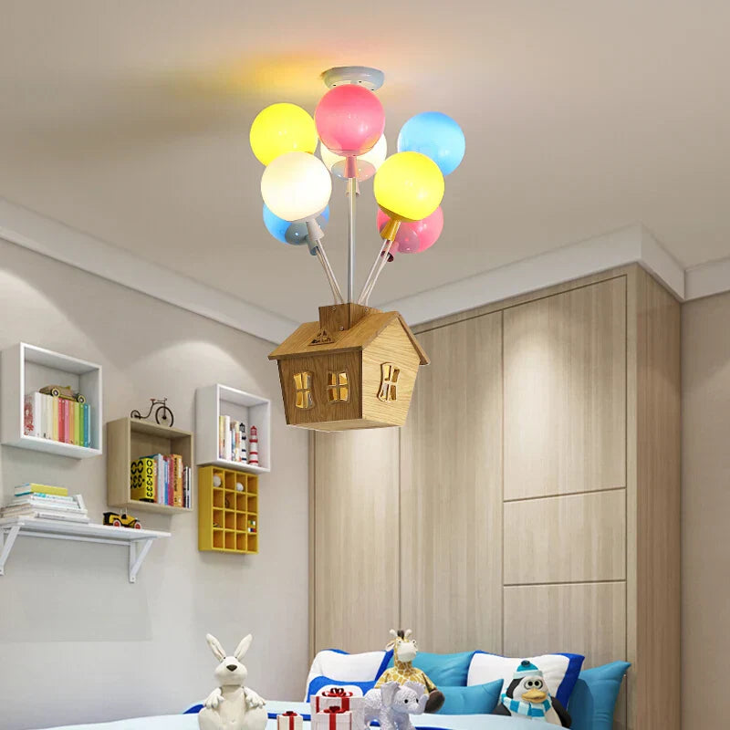 مصباح سقف LED من DecorBites™ على شكل بالون لتزيين غرف المعيشة والطعام