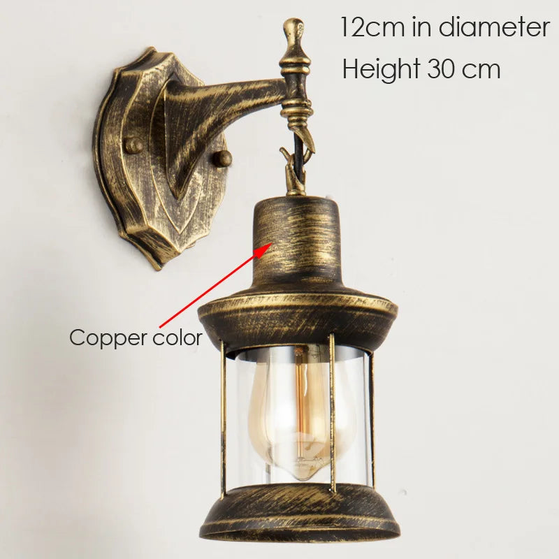 DecorBites™ Industrial Glass Wall Lamp for Bedside Bedroom, Bar, Cafe, Aisle, and Stairway