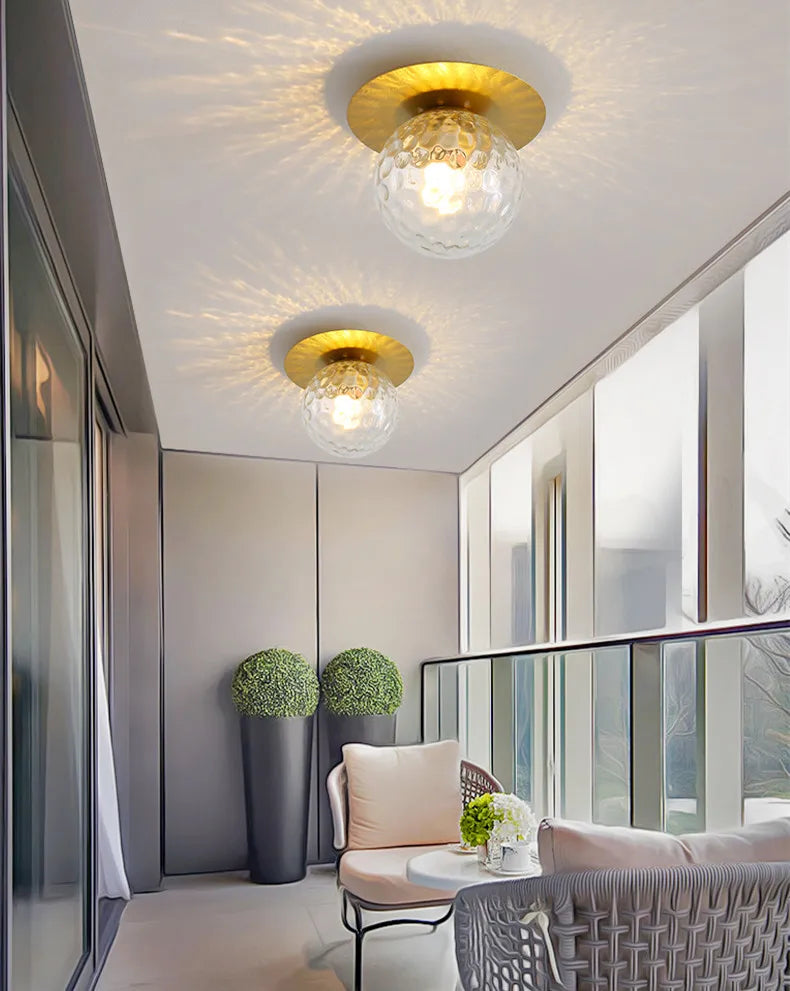 DecorBites™ Crystal LED Ceiling Light Modern Gold Living Room Indoor Lighting Fixture