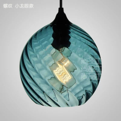 مصباح تعليق DecorBites™ الزجاجي بتقنية LED: إضاءة معلقة بتصميم نورديك عصري للمنزل أو المقهى أو البار