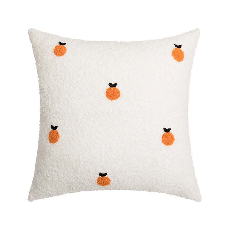 DecorBites™ Fluffy Comfort Pillow Cover 45x45cm Avocado Green Cream Blue Home Decor