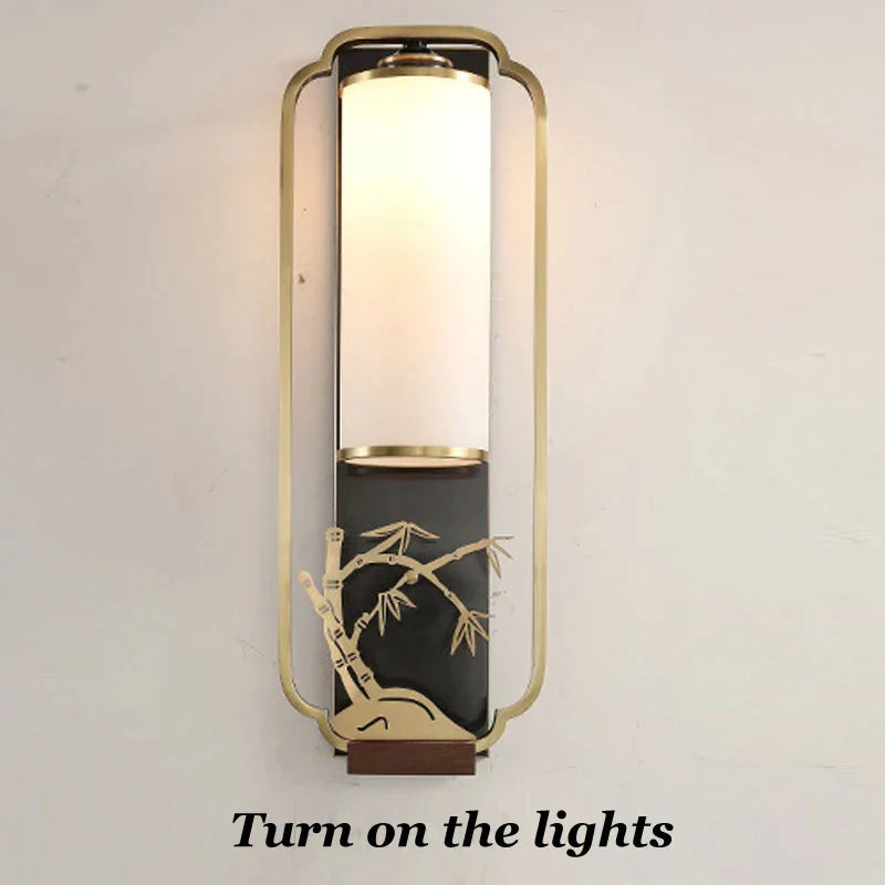 DecorBites™ Iron Glass Wall Lamp for Living Room Bedroom, TV Background Wall Sconce