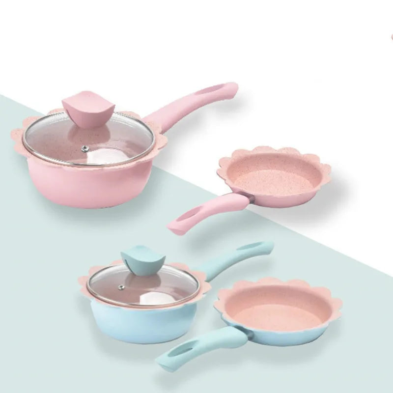 DecorBites™ 16cm Non-Stick Baby Food Pot with Maifan Stone Coating