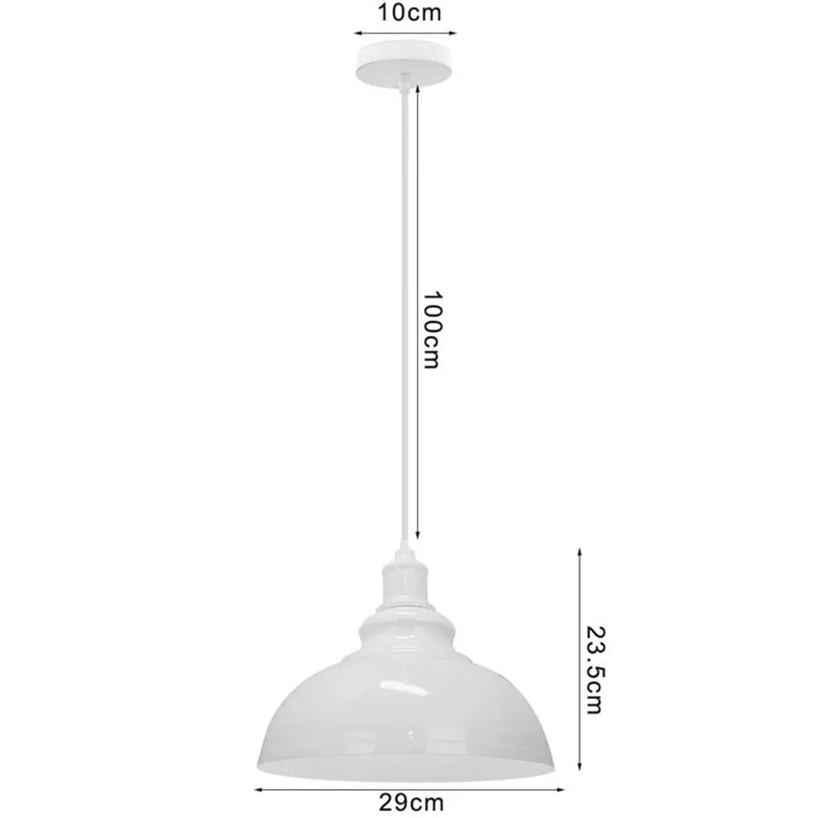 DecorBites™ Iron Dome Industrial Pendant Light for Cafe Bar Home Decor