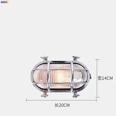 DecorBites™ مصباح حائط صناعي خارجي مقاوم للماء LED للفناء والحديقة والشرفة