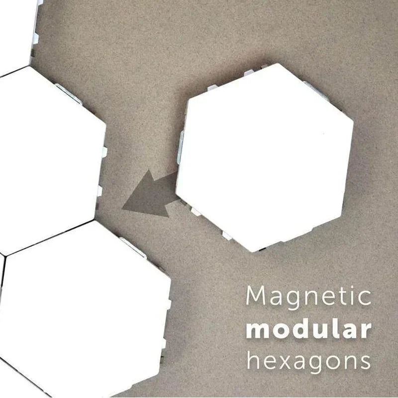 وحدات إضاءة جدارية LED بتصميم قرص العسل Quantam Sconces من DecorBites™