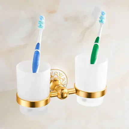 DecorBites™ Bath Hardware Set: Shelf, Towel Rack, Holder, Brush Holder, Towel Hanger, Hooks