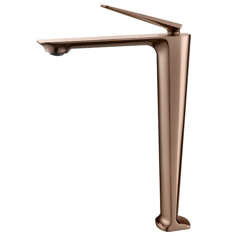 DecorBites™ Brushed Gold Basin Faucet - Hot/Cold Sink Tap - Deck Mount Mixer